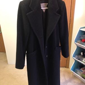 Marvin Richards Wool black trench coat